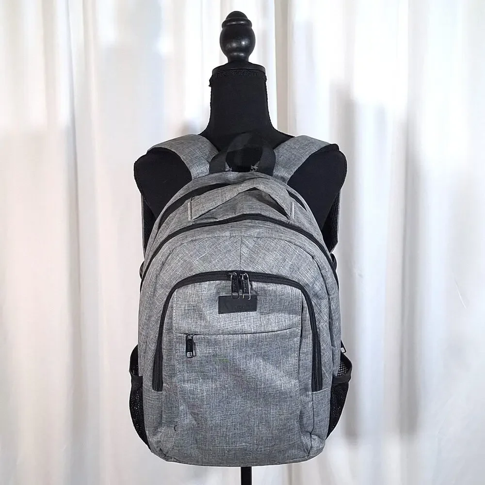 MATEIN Grey Laptop Backpack 15.6” USB Charging Anti-theft Water-Resistant Travel - Picture 1 of 16